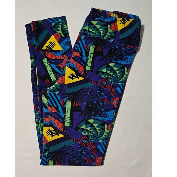 LuLaroe Abstract Print Leggings OS - Picture 1 of 3